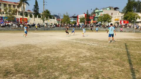 Sôi nổi giải bóng đá nam 7 người trong khuôn khổ Đại hội Thể dục thể thao xã Sìn Hồ lần thứ nhất năm 2026