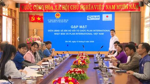 UBND xã Sìn Hồ gặp mặt tổ chức Plan International Nhật Bản và Plan International Việt Nam