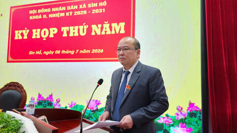 HĐND xã Sìn Hồ tổ chức thành công Kỳ họp thứ năm khóa II, nhiệm kỳ 2026-2031