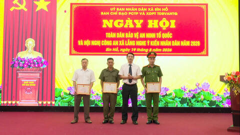 Xã Sìn Hồ tổ chức Ngày hội toàn dân bảo vệ an ninh tổ quốc và diễn đàn công an xã lắng nghe ý kiến nhân dân năm 2026