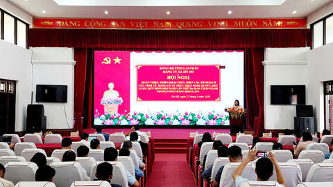 Hội nghị quán triệt, triển khai thực hiện các Kế hoạch của Tỉnh ủy, Đảng ủy về thực hiện Nghị quyết, Kết luận, Quy định Hội nghị lần thứ ba Ban Chấp hành Trung ương Đảng khóa XIV
