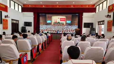 Đảng ủy xã Sìn Hồ tham dự Hội nghị toàn quốc nghiên cứu, học tập, quán triệt và triển khai thực hiện một số Nghị quyết, Chỉ thị của Bộ Chính trị