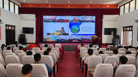Sìn Hồ tham dự hội nghị trực tuyến tập huấn, bồi dưỡng kiến thức, kỹ năng số cơ bản cho cán bộ, công chức, viên chức khối đảng, Mặt trận Tổ quốc và các đoàn thể