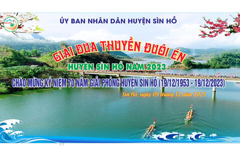 Giải đua thuyền đuôi én huyện Sìn Hồ năm 2023