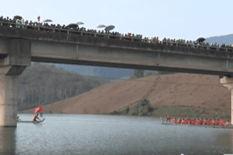 Giải đua thuyền đuôi én xã Nậm Tăm lần thứ 2