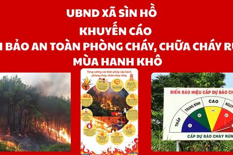 Khuyến cáo đảm bảo an toàn Phòng cháy, chữa cháy rừng mùa hanh khô