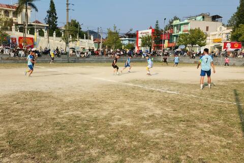 Sôi nổi giải bóng đá nam 7 người trong khuôn khổ Đại hội Thể dục thể thao xã Sìn Hồ lần thứ nhất năm 2026