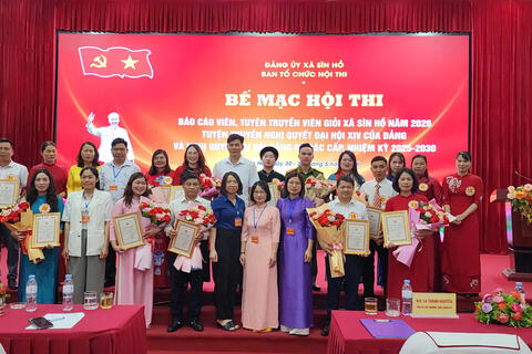 Sìn Hồ bế mặc hội thi báo cáo viên, tuyên truyền viên giỏi năm 2026