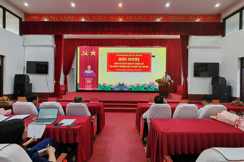 Hội nghị công bố các Quyết định về thành lập các đơn vị trường học và công tác cán bộ