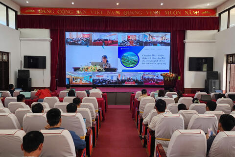 Sìn Hồ tham dự hội nghị trực tuyến tập huấn, bồi dưỡng kiến thức, kỹ năng số cơ bản cho cán bộ, công chức, viên chức khối đảng, Mặt trận Tổ quốc và các đoàn thể