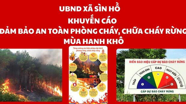 Khuyến cáo đảm bảo an toàn Phòng cháy, chữa cháy rừng mùa hanh khô