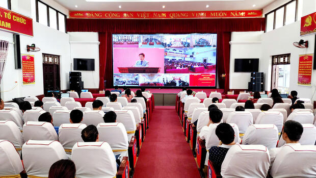 Sìn Hồ tham dự hội nghị trục tuyến nghiên cứu, học tập, quán triệt, tuyên truyền, triển khai thực hiện Nghị quyết Hội nghị lần thứ ba BCH Trung ương Đảng khóa XIV